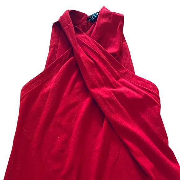 YIGAL AZROUEL**Red Wool Blend Top**Small $589 - Picture 3 of 4